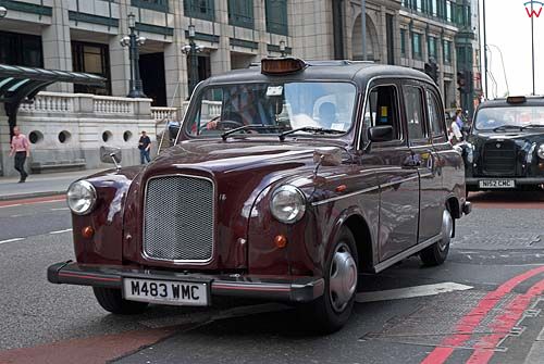 Londyn City, taksówka